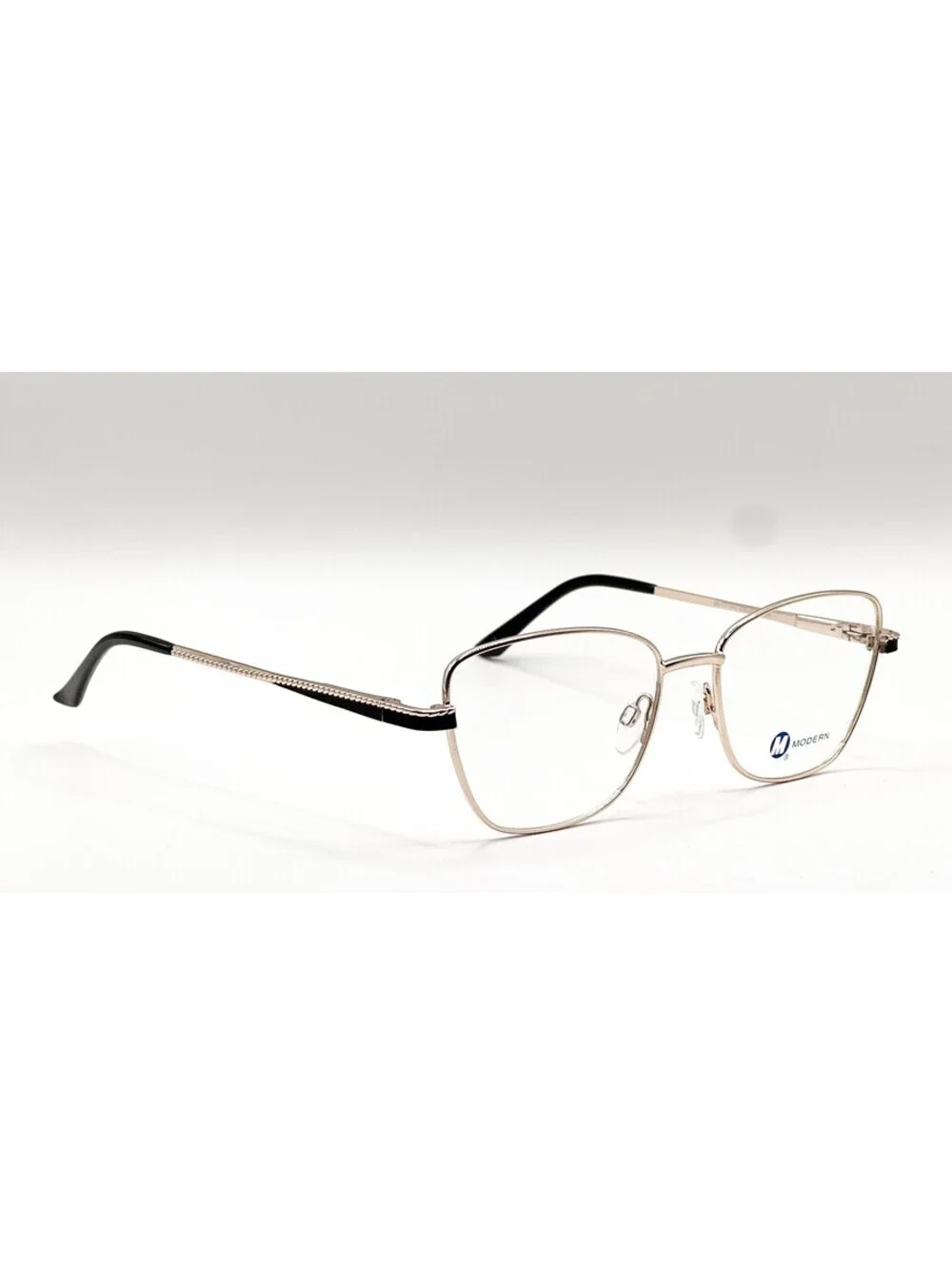 Modern Catherine Gold Black Cat Eye Authentic Eyeglass Frames 54-17-140